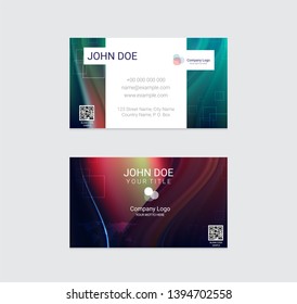 Business card vector design background