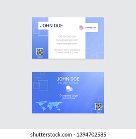 Business card vector design background