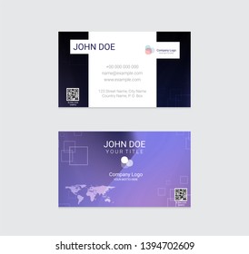 Business card vector design background