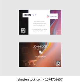 Business card vector design background