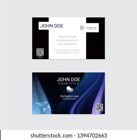 Business card vector design background