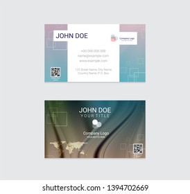Business card vector design background