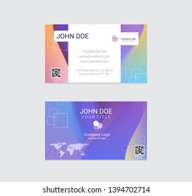 Business card vector design background