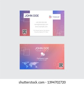 Business card vector design background