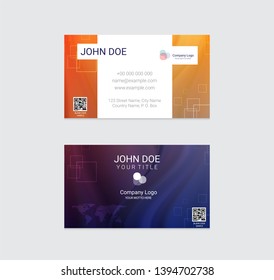 Business card vector design background
