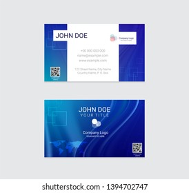 Business card vector design background