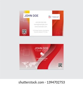 Business card vector design background