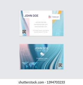 Business card vector design background