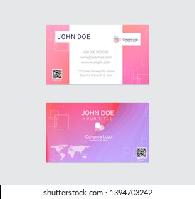 Business card vector design background