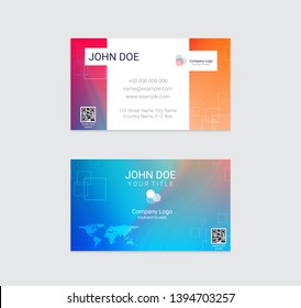 Business card vector design background