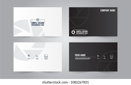 Business Card Vector Design For Photographer.