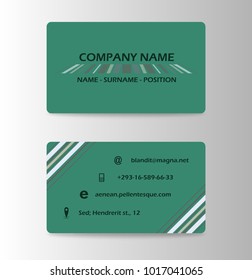 Business card vector design for print