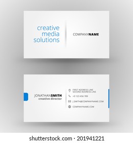 Business card vector design template background