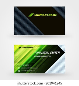 Business card vector design template background