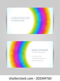 Plantilla de diseño de vectores de tarjetas de visita. Diseño abstracto de carteles o banners.