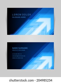 Plantilla de diseño de vectores de tarjetas de visita. Diseño abstracto de carteles o banners. 