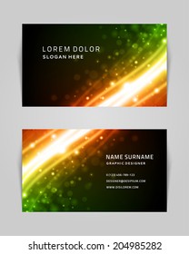 Plantilla de diseño de vectores de tarjetas de visita. Diseño abstracto de carteles o banners. 