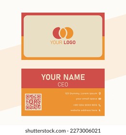 Business card vector design template