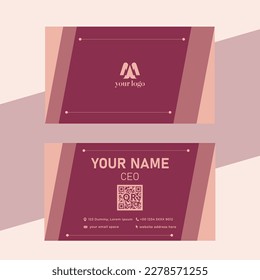 Business card vector design template.