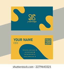 Business card vector design template.