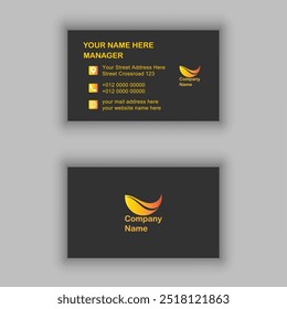 business card vector design template.