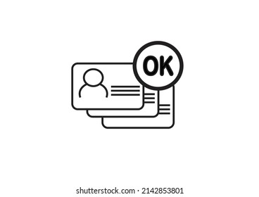 icono del vector de tarjeta de negocio. adecuado para su uso en diseño web, aplicaciones y símbolos corporativos. ilustración de símbolo gráfico vectorial