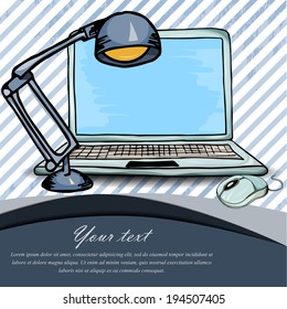 business card Vector illustration 
