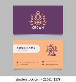 business card in vector illustration