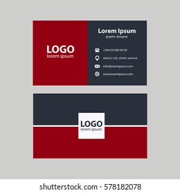 Business card vector illustration