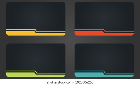 Business card vector. name card vector.