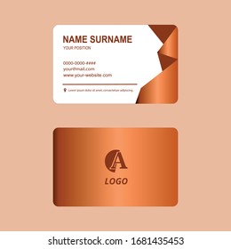 Business card vector simple design