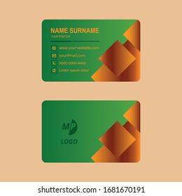 Business card vector simple design