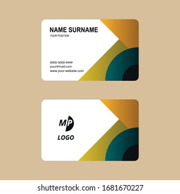 Diseño sencillo para vectores de tarjetas de visita