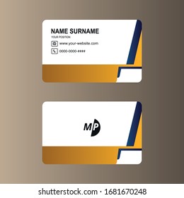 Business card vector simple design
