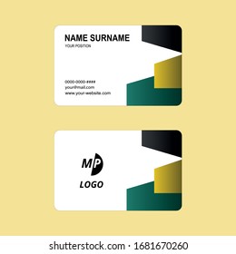 Business card vector simple design