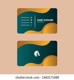 Business card vector simple design