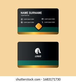 Business card vector simple design