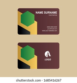 Diseño sencillo para vectores de tarjetas de visita
