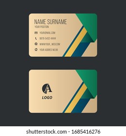 Business card vector simple design