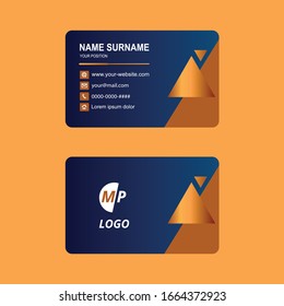 Business Card Vektorillustration einfache Luxus-Design