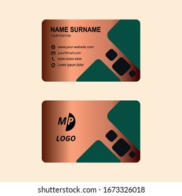 Diseño de lujo sencillo para vectores de tarjetas de visita