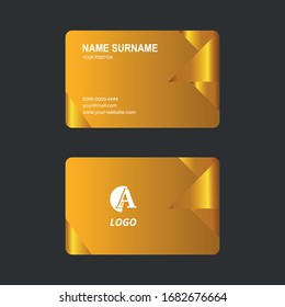 Business card vector simple luxury design