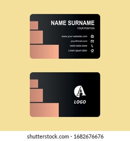 Diseño de lujo sencillo para vectores de tarjetas de visita
