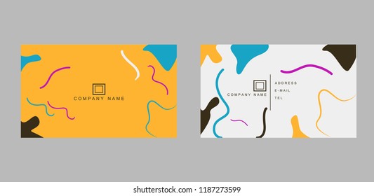 business card vector template