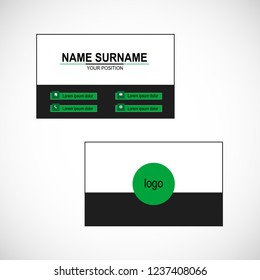 Business card vector template
