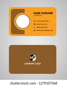 Business card vector template