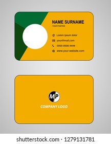 Business card vector template