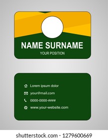 Business card vector template