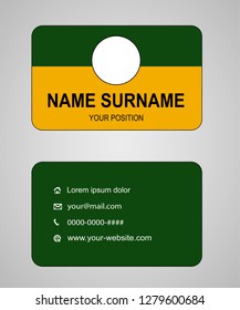 Business card vector template
