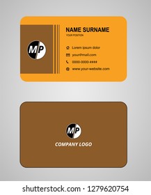 Business card vector template